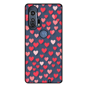 Motorola Edge Plus telefoonhoesje met kleine hartjes opdruk