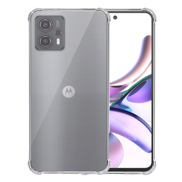 Motorola Moto G13 - G23 - G53 transparant hoesje met stootrand