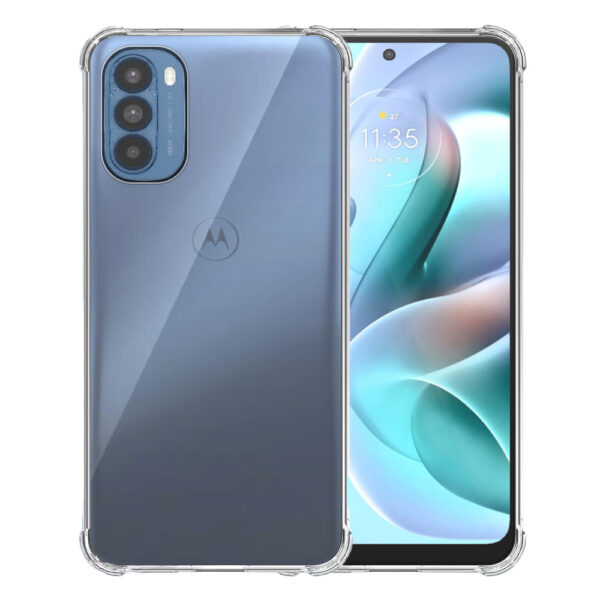 Motorola Moto G41 - G31 transparant hoesje met stootrand