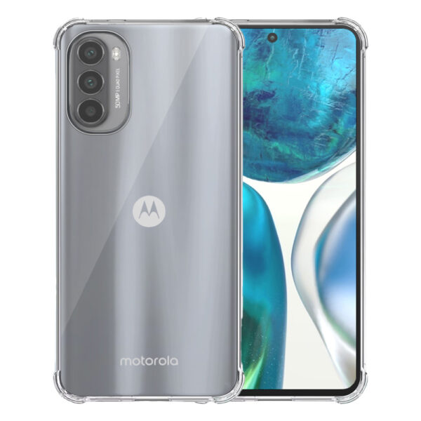 Motorola Moto G52 - G82 transparant hoesje met stootrand