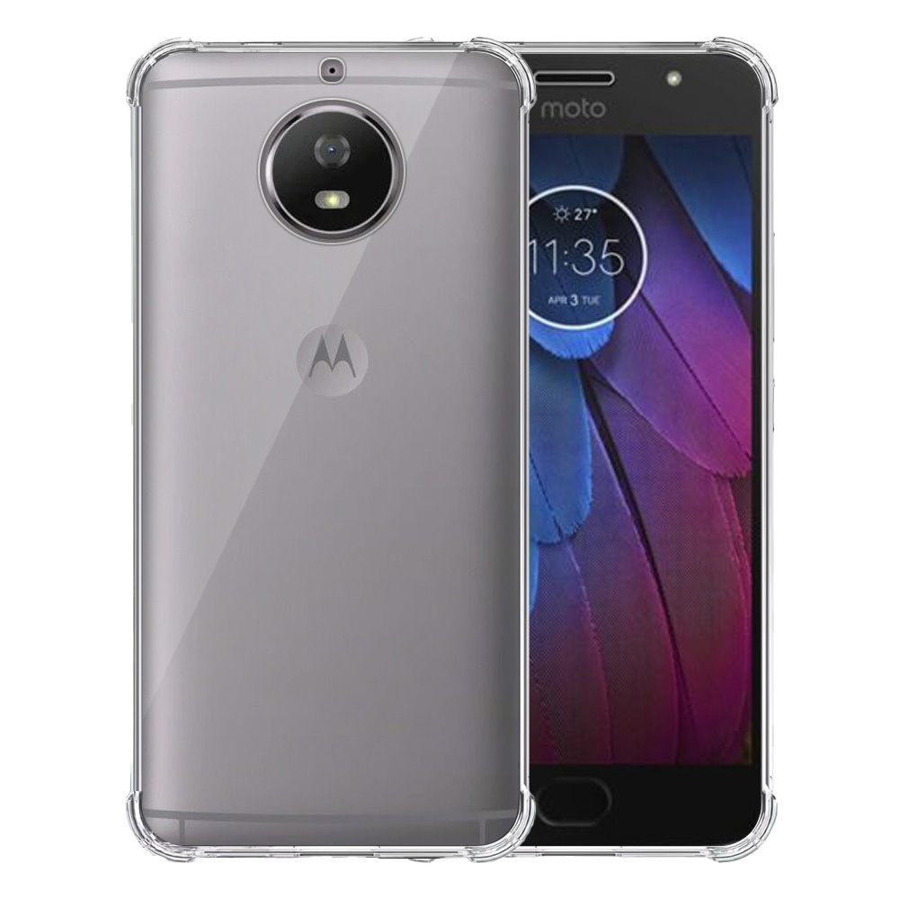 Motorola Moto G5s transparant hoesje met stootrand