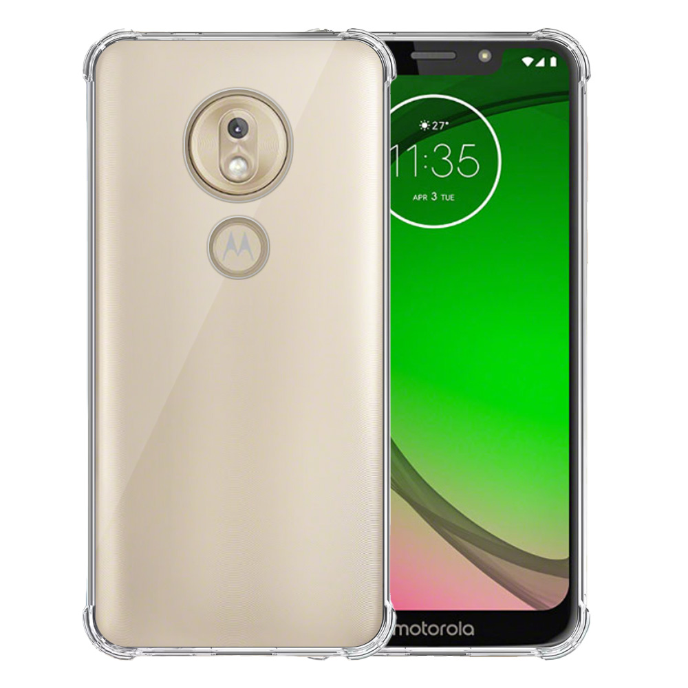 Motorola Moto G6 Play transparant hoesje met stootrand