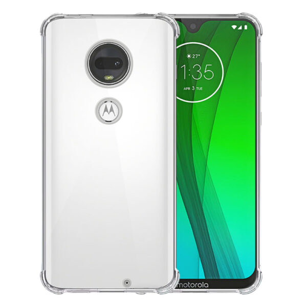 Motorola Moto G7 transparant hoesje met stootrand