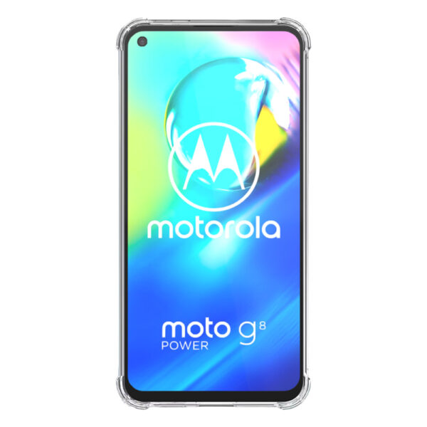 Motorola Moto G8 Power transparant hoesje met stootrand 2