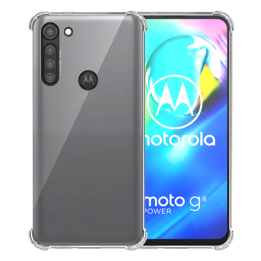 Motorola Moto G8 Power transparant hoesje met stootrand