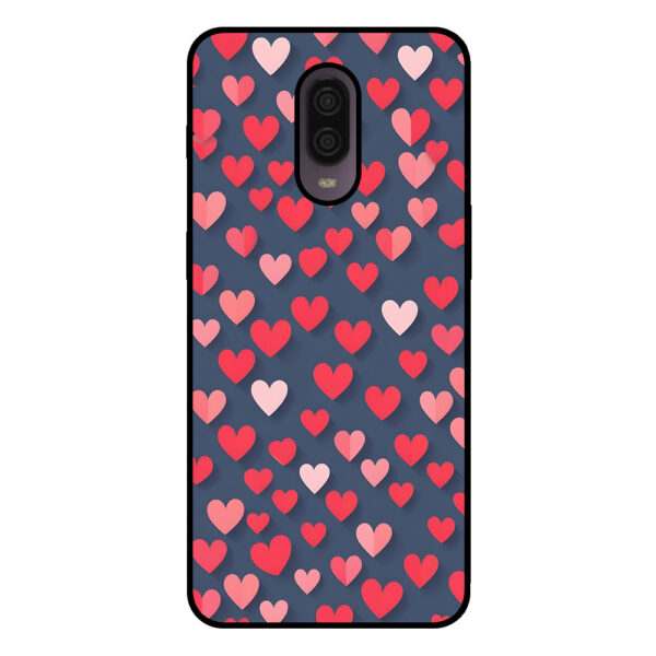 OnePlus 6T telefoonhoesje met kleine hartjes opdruk