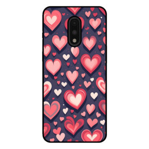 OnePlus 7 telefoonhoesje met hartjes opdruk