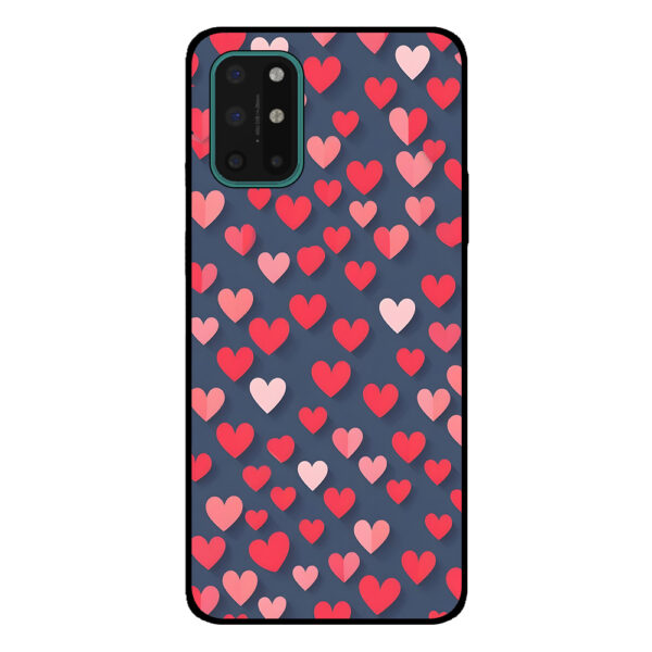OnePlus 8T telefoonhoesje met kleine hartjes opdruk