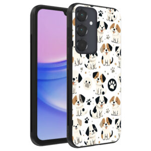 Samsung Galaxy A15 telefoonhoesje met honden opdruk (1)