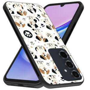Samsung Galaxy A15 telefoonhoesje met honden opdruk (3)