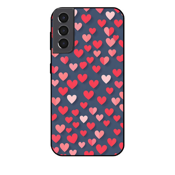 Samsung Galaxy S21+ telefoonhoesje met kleine hartjes opdruk
