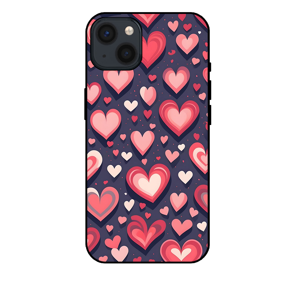 iPhone 13 telefoonhoesje met hartjes opdruk