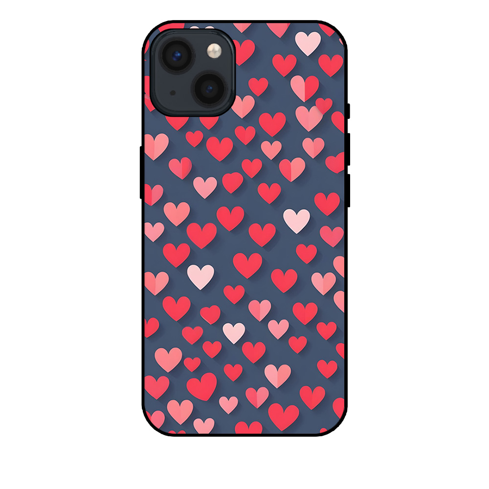 iPhone 13 telefoonhoesje met kleine hartjes opdruk