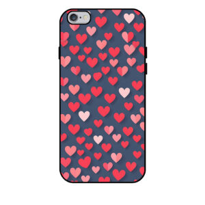 iPhone 6-6s Plus telefoonhoesje met kleine hartjes opdruk