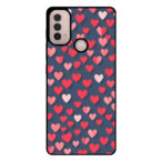Motorola Moto E30 - E40 telefoonhoesje met kleine hartjes opdruk