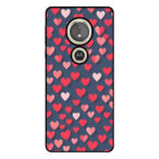 Motorola Moto E5 - Moto G6 Play telefoonhoesje met kleine hartjes opdruk
