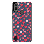 Motorola Moto E6i - E6s 2020 telefoonhoesje met kleine hartjes opdruk