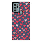 Motorola Moto G60s telefoonhoesje met kleine hartjes opdruk