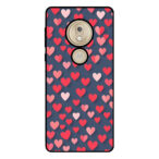 Motorola Moto G7 Power telefoonhoesje met kleine hartjes opdruk