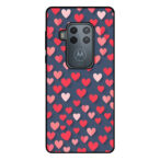 Motorola One Zoom telefoonhoesje met kleine hartjes opdruk