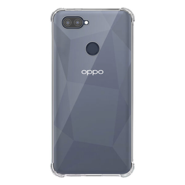 Oppo A11K A12 A5s A7 transparant hoesje met stootrand 1