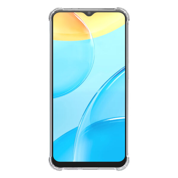 Oppo A15 A15s A35 transparant hoesje met stootrand 2