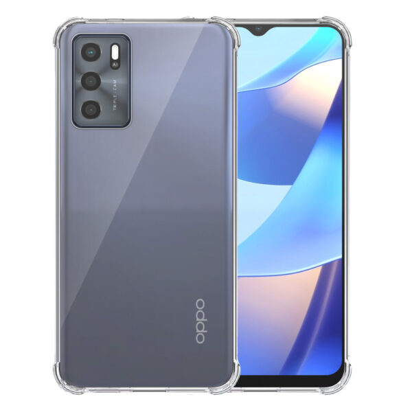 Oppo A16 A16s A54s transparant hoesje met stootrand