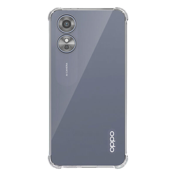 Oppo A17 A17K transparant hoesje met stootrand 1
