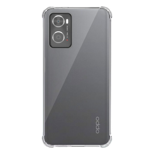 Oppo A36 A76 A96 4G transparant hoesje met stootrand 1