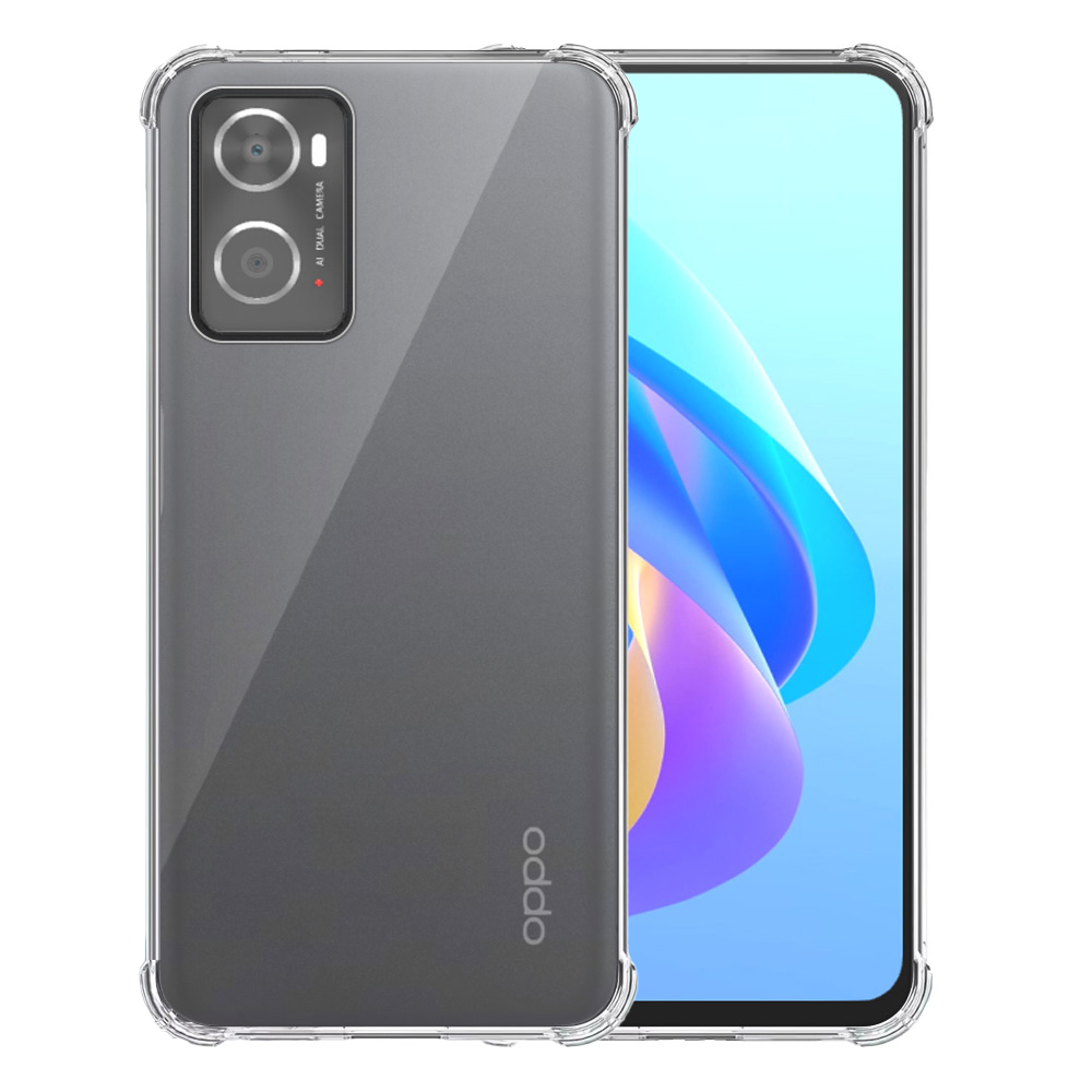 Oppo A36 A76 A96 4G transparant hoesje met stootrand