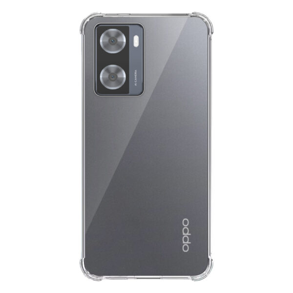 Oppo A57 A77 transparant hoesje met stootrand 1