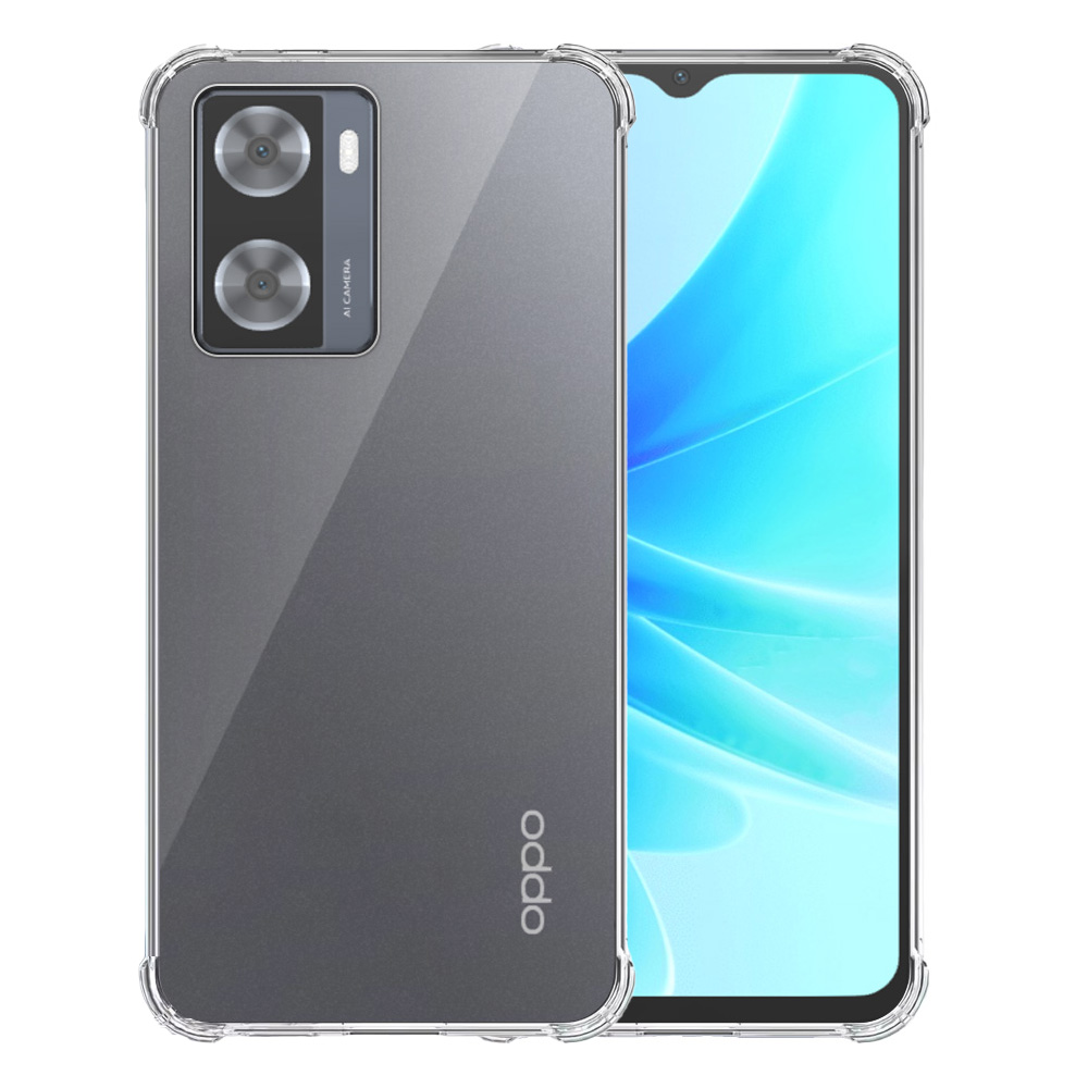 Oppo A57 A77 transparant hoesje met stootrand