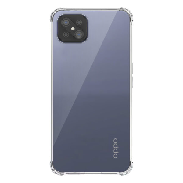 Oppo A92s Reno 4Z 5G transparant hoesje met stootrand 1