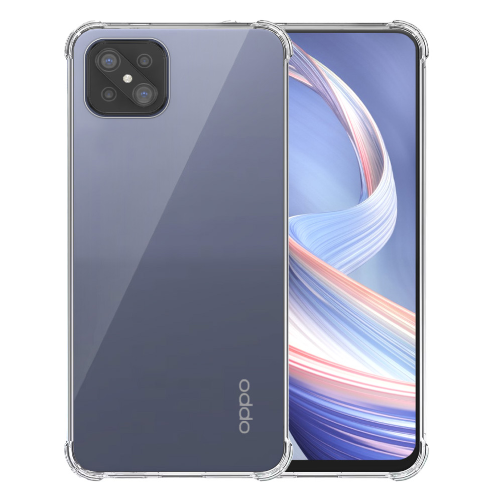 Oppo A92s Reno 4Z 5G transparant hoesje met stootrand