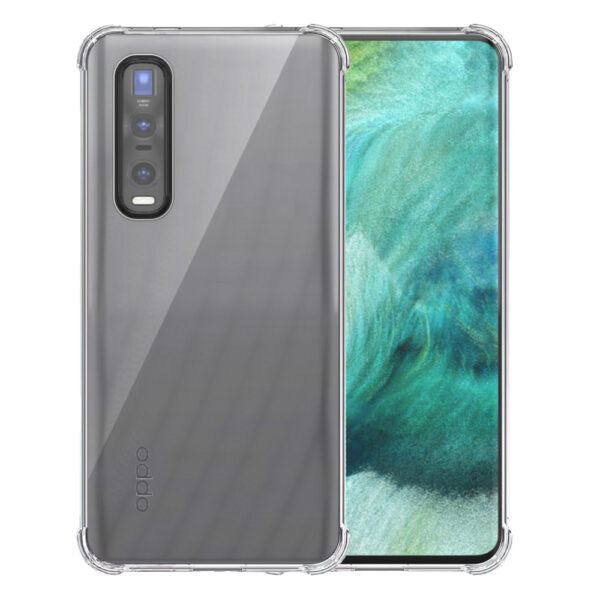 Oppo Find X2 Pro transparant hoesje met stootrand