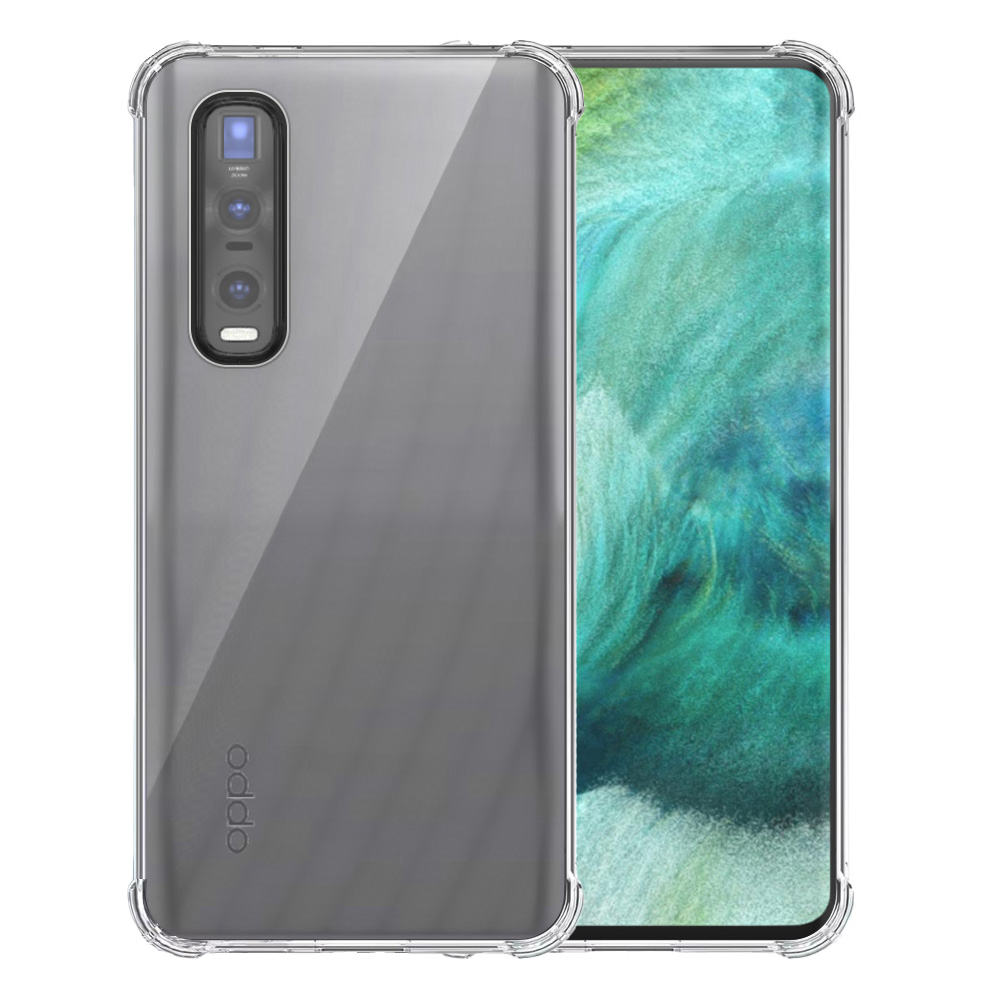Oppo Find X2 Pro transparant hoesje met stootrand