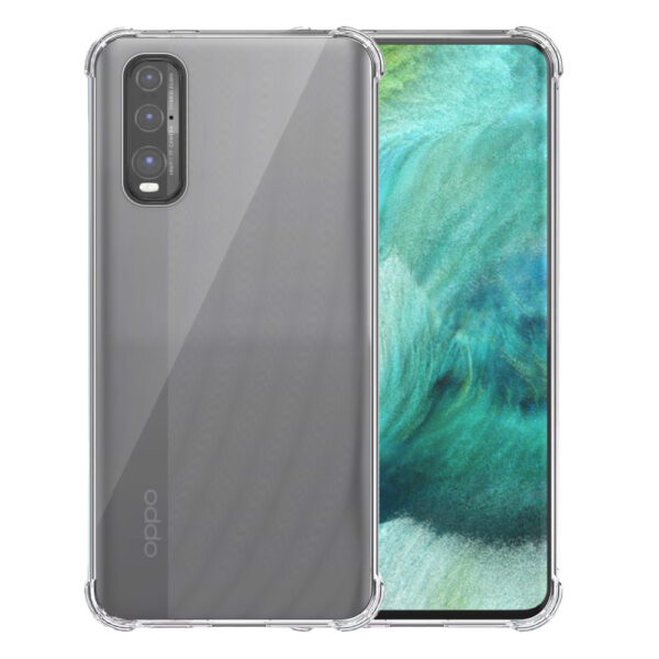 Oppo Find X2 transparant hoesje met stootrand
