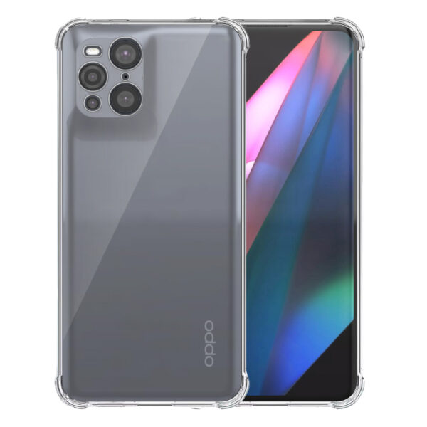 Oppo Find X3 X3 Pro transparant hoesje met stootrand