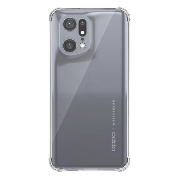 Oppo Find X5 Pro transparant hoesje met stootrand 1