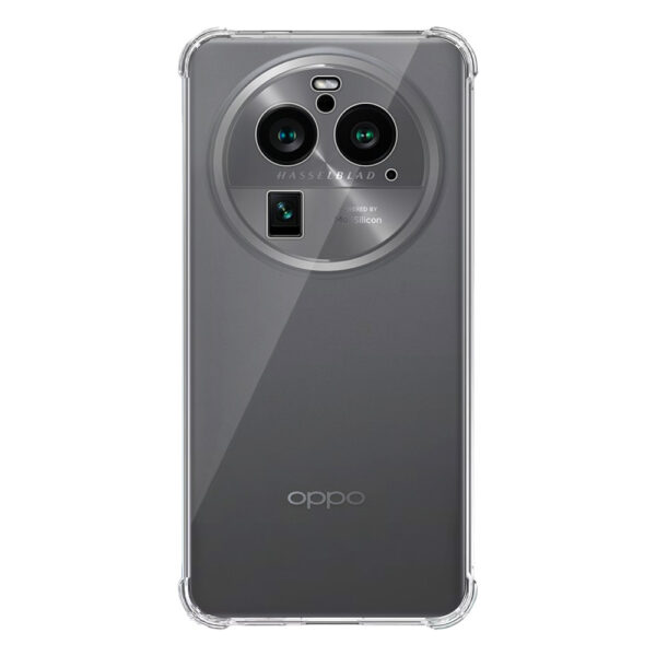 Oppo Find X6 Pro transparant hoesje met stootrand 1