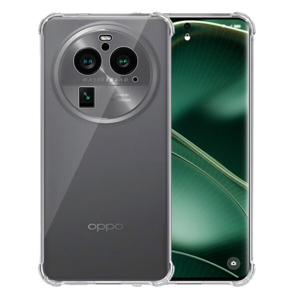 Oppo Find X6 Pro transparant hoesje met stootrand