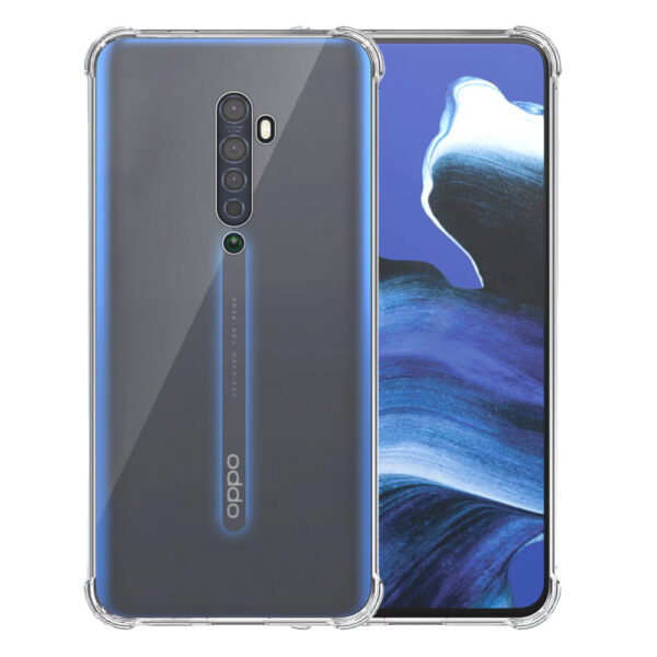 Oppo Reno 2 transparant hoesje met stootrand