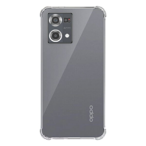 Oppo Reno 7 4G Reno 8 4G F21 Pro 4G transparant hoesje met stootrand 1