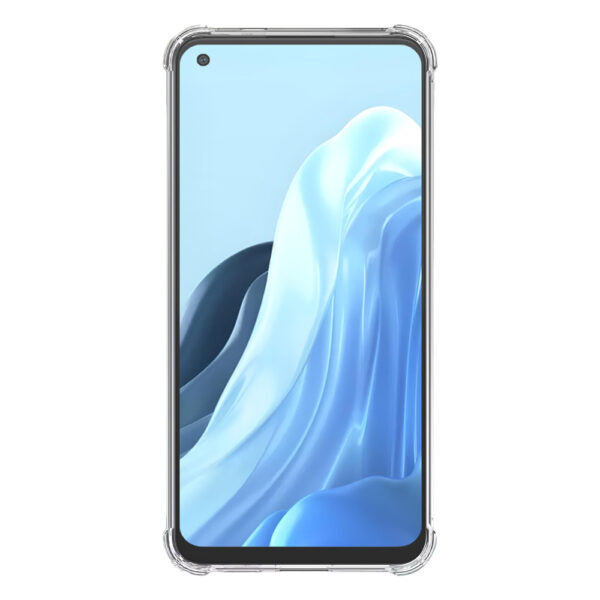 Oppo Reno 7 4G Reno 8 4G F21 Pro 4G transparant hoesje met stootrand 2