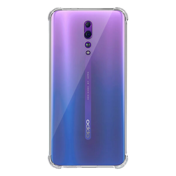 Oppo Reno Z transparant hoesje met stootrand 1