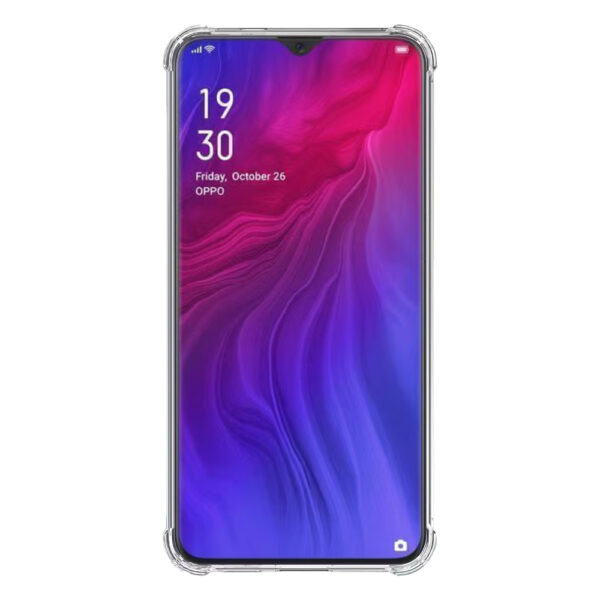 Oppo Reno Z transparant hoesje met stootrand 2