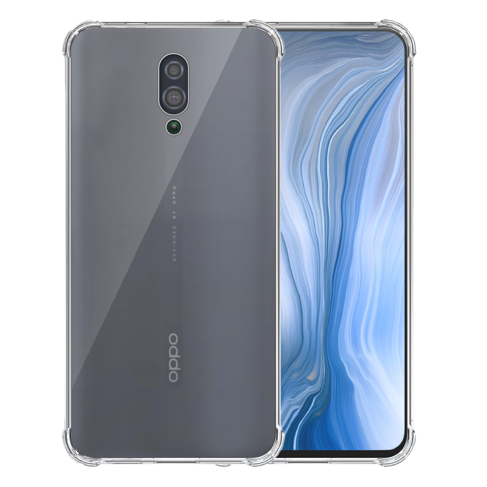 Oppo Reno transparant hoesje met stootrand