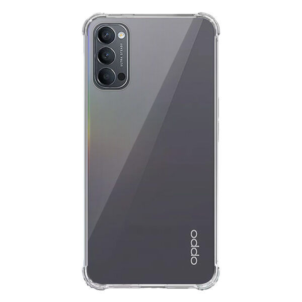 Oppo Reno4 5G transparant hoesje met stootrand 1