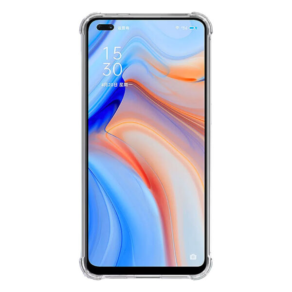 Oppo Reno4 5G transparant hoesje met stootrand 2