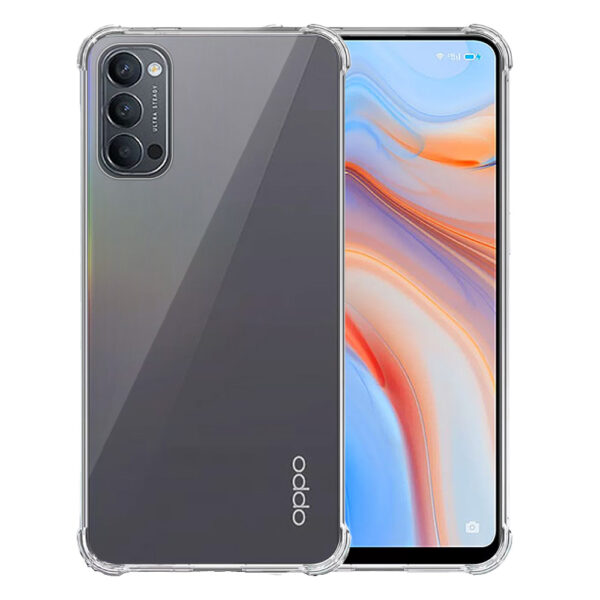 Oppo Reno4 5G transparant hoesje met stootrand